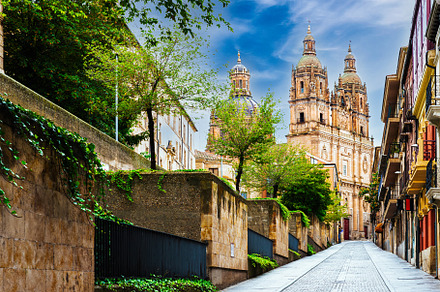 View of the Clerecia towers from Pal, an Architecture Photo by Fotoeventis