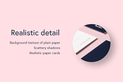 Peue Realsitic Business Card Mockup, a Business Card Template by Wild Ones (Thumbnail 3 of 13)