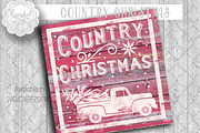 Vintage Country Christmas Cut Design, an Illustration by SparkalDesigns (Thumbnail 3 of 4)