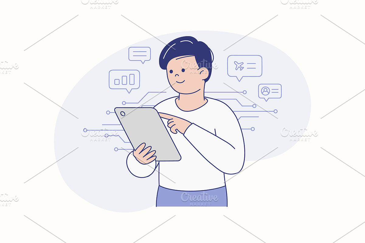 Data Driven Business Illustration, an Object Graphic by Jump Studio (Photo 7 of 12)