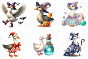 Halloween Witchy Goose Clipart, an Illustration by DreamPrint404 (Thumbnail 2 of 6)