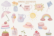 Spring Whimsical Watercolor Clipart, a Seasonal Illustration by Adora ARTS (Thumbnail 4 of 10)