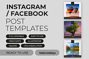 Instagram / Facebook post template, a Social Media Template by Malst (Thumbnail 1 of 4)