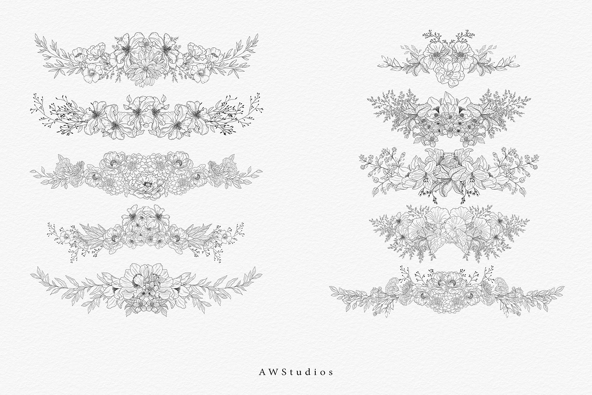 Wildflower Banner SVG, PNG, a Decorative Illustration by AW Studios (Photo 2 of 13)