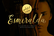 Esmeralda [UPDATED], a Script Font by Incools (Thumbnail 1 of 6)