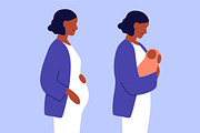 Pregnancy stages set. Pregnant woman, a Person Illustration by Good Studio (Thumbnail 3 of 4)