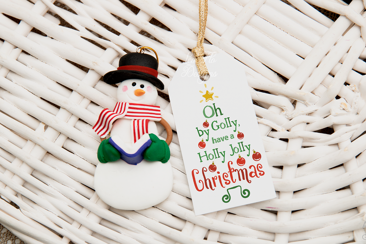 Gift tag Christmas photo template, a Stationery Template by Leo Flo Mockups (Photo 2 of 5)