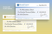 Giant Cheque Template, a Stationery Template by BrandPacks (Thumbnail 2 of 6)