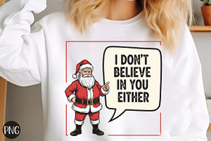 Funny Christmas Santa Claus Sublimat, an Illustration by Libby Wishes