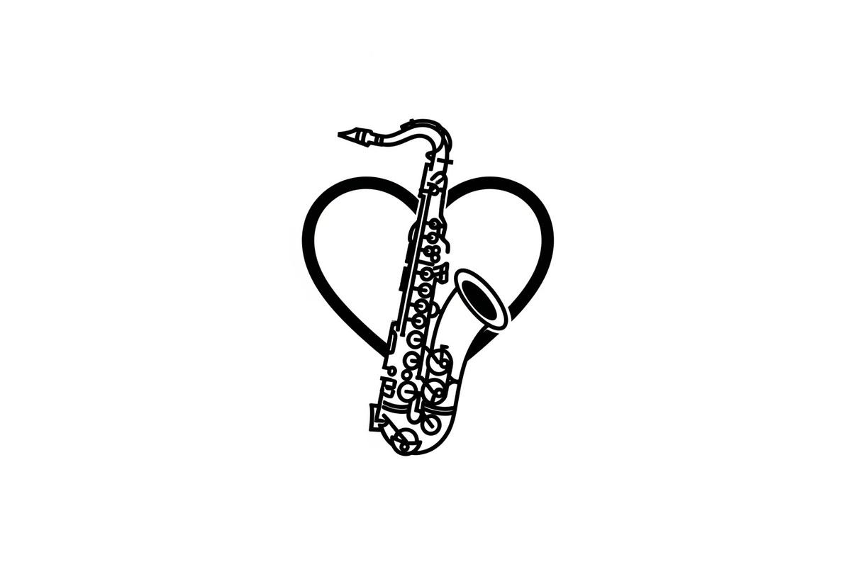 Saxophone Music Love Vector Bundle, an Illustration by Designs_River (Photo 15 of 51)