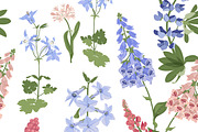 Wildflower Seamless Patterns, a Pattern Graphic by artdemidova (Thumbnail 3 of 7)