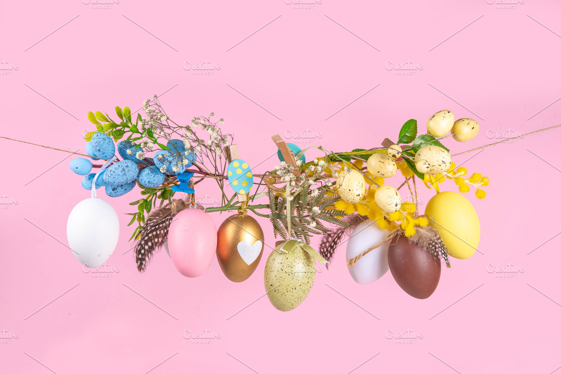 Creative bright spring Easter holiday concept, a Holiday Photo by Rimma
