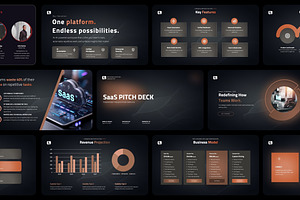 SaaS Pitch Deck PowerPoint Template