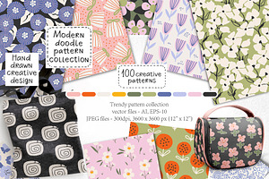 Minimalist modern pattern collection