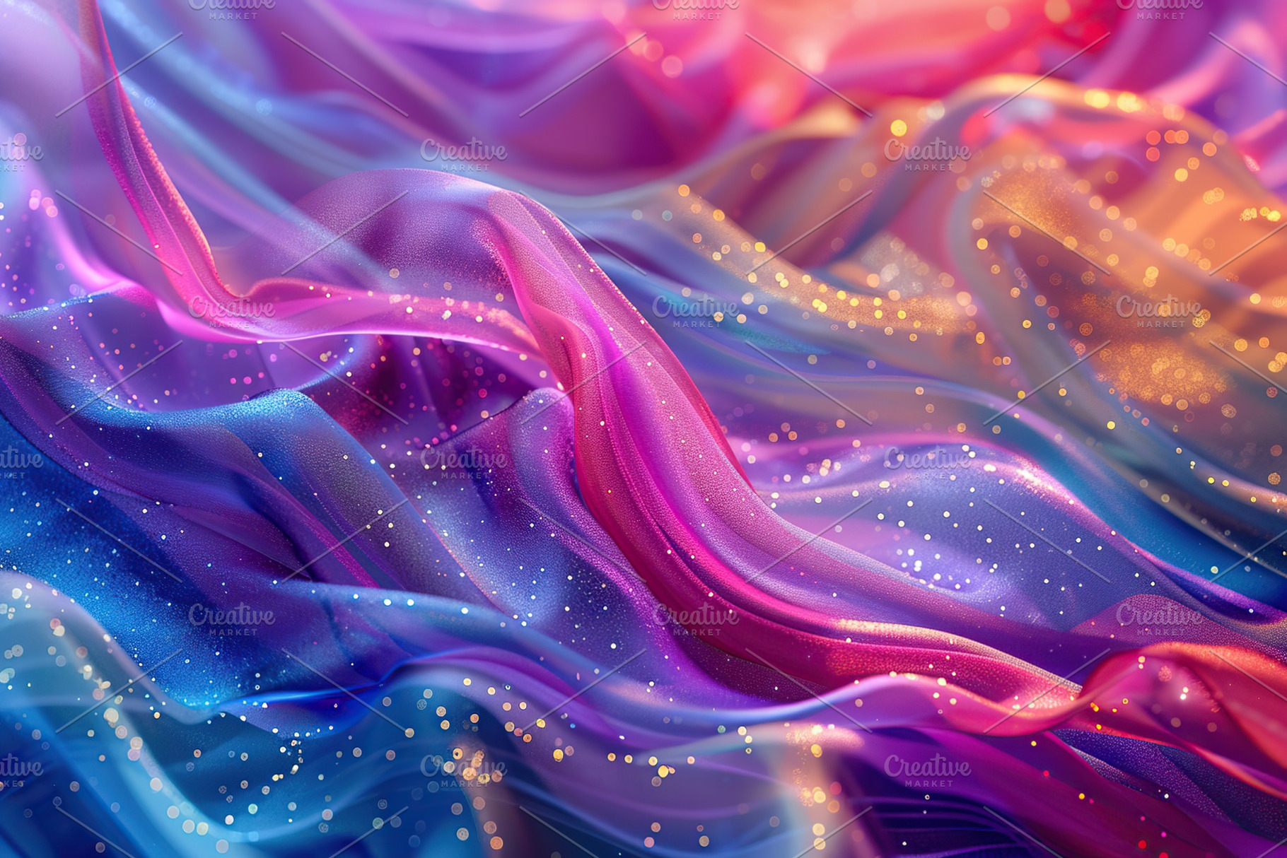 Background of abstract colorful waves, an Abstract Photo by AlyaAnd