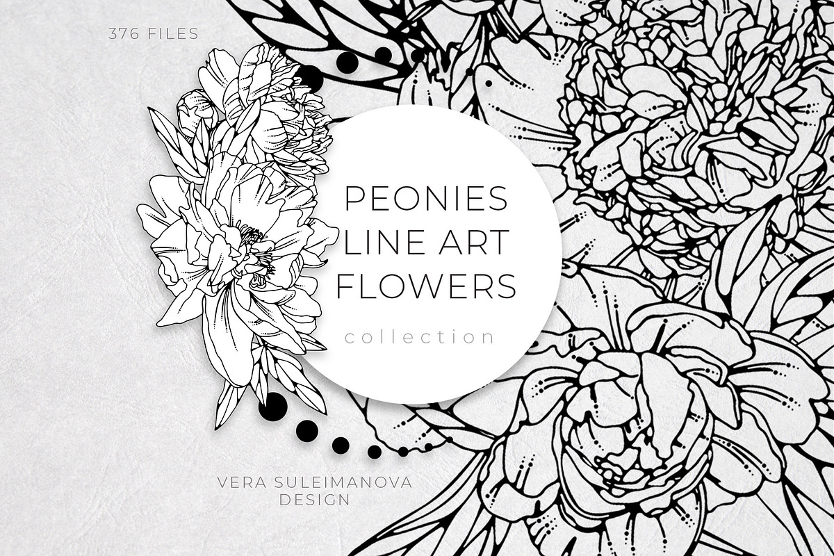 BUNDLE. Line art floral set, an Object Graphic by Vera●Suleimanova (Photo 4 of 13)