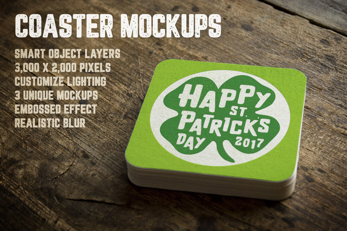 Coaster Mockups Volume 1, a Product Mockup by Design Panoply (Photo 1 of 3)