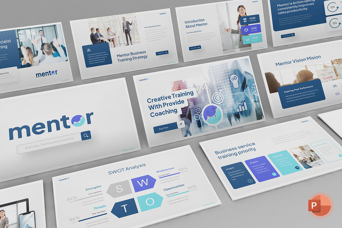 Business Training PowerPoint, a Presentation Template by Pixslides (Photo 1 of 7)