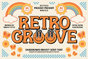 Retro Groove - Retro Font, a Serif Font by Keithzo (Thumbnail 1 of 7)