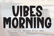Vibes Morning | Script Font, a Script Font by Scratchones (Thumbnail 1 of 8)