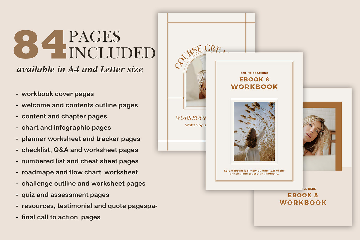 CANVA Elegant Workbook Template, a Print Template by DesignByStore (Photo 2 of 10)