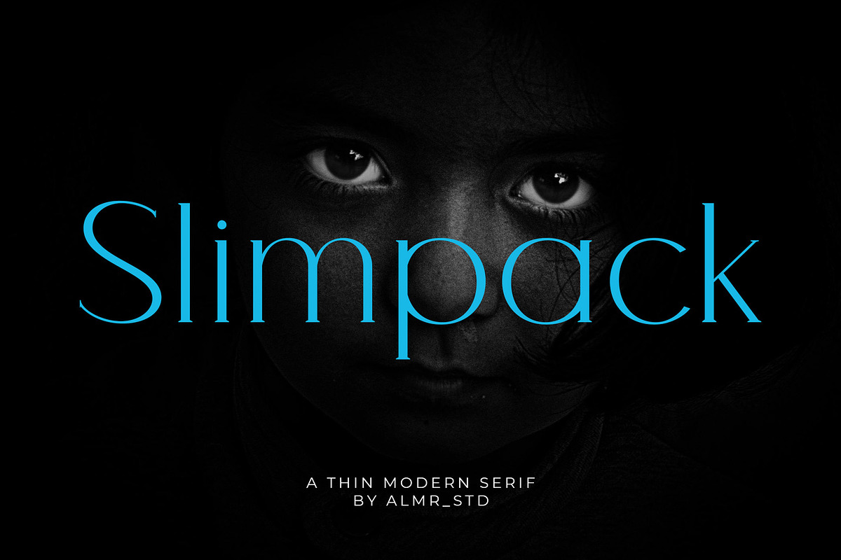Slimpack - Display Thin Serif, a Serif Font by Almeera Std (Photo 1 of 4)