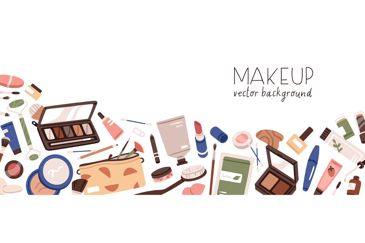 Makeup cosmetics banner designs set, a Background Graphic by Good Studio (Photo 3 of 3)