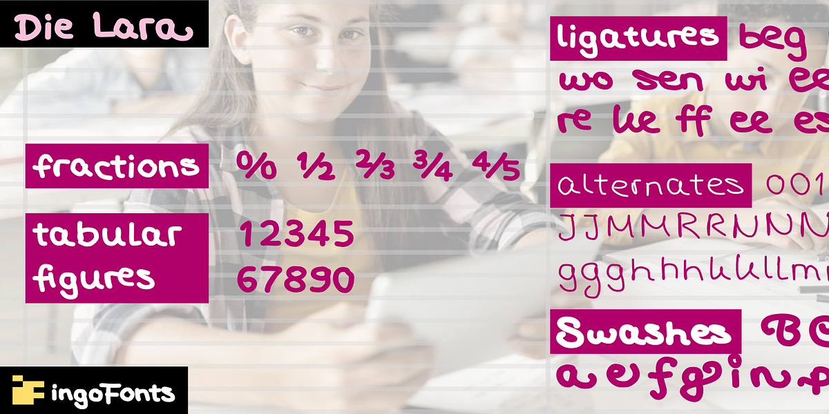 Die Lara, a Handwritten Font by ingoFonts (Photo 6 of 10)