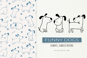 Cute Doodle Dogs, an Animal Illustration by Irina Ostapenko (Thumbnail 1 of 7)