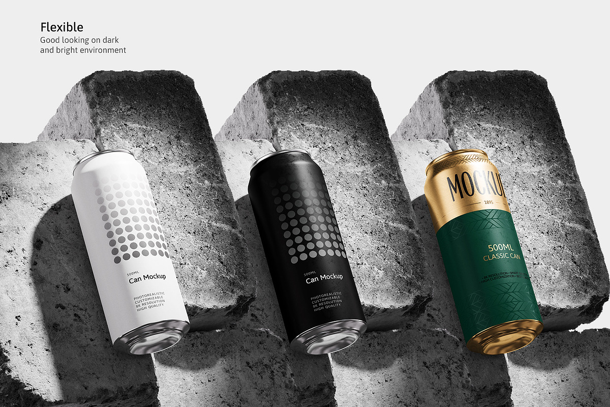 500ml Can Mockup | Brick Scene, a Packaging Mockup by AY Mock-Ups (Photo 8 of 9)