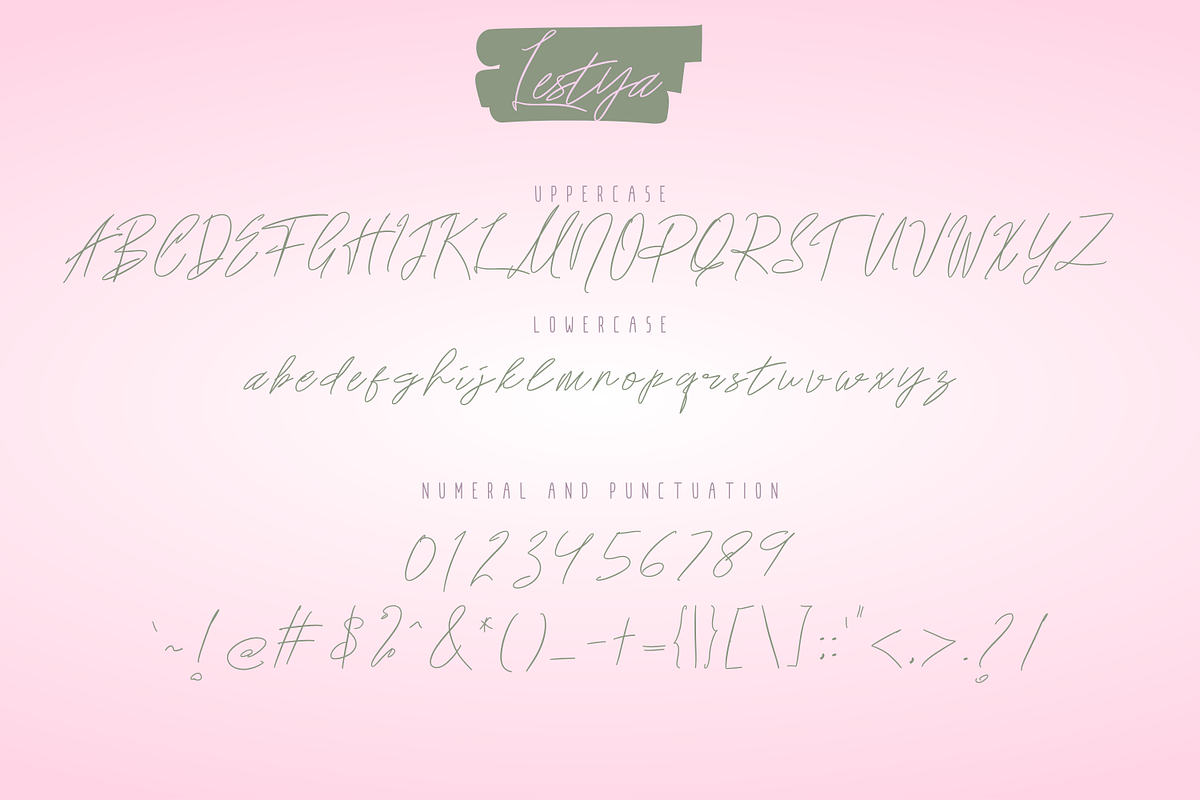 Lestya, a Script Font by Mozyen Studio (Photo 6 of 7)