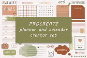 Procreate Planner, calendar creator, a Brush Add-On by Julia Right Studio (Thumbnail 1 of 5)