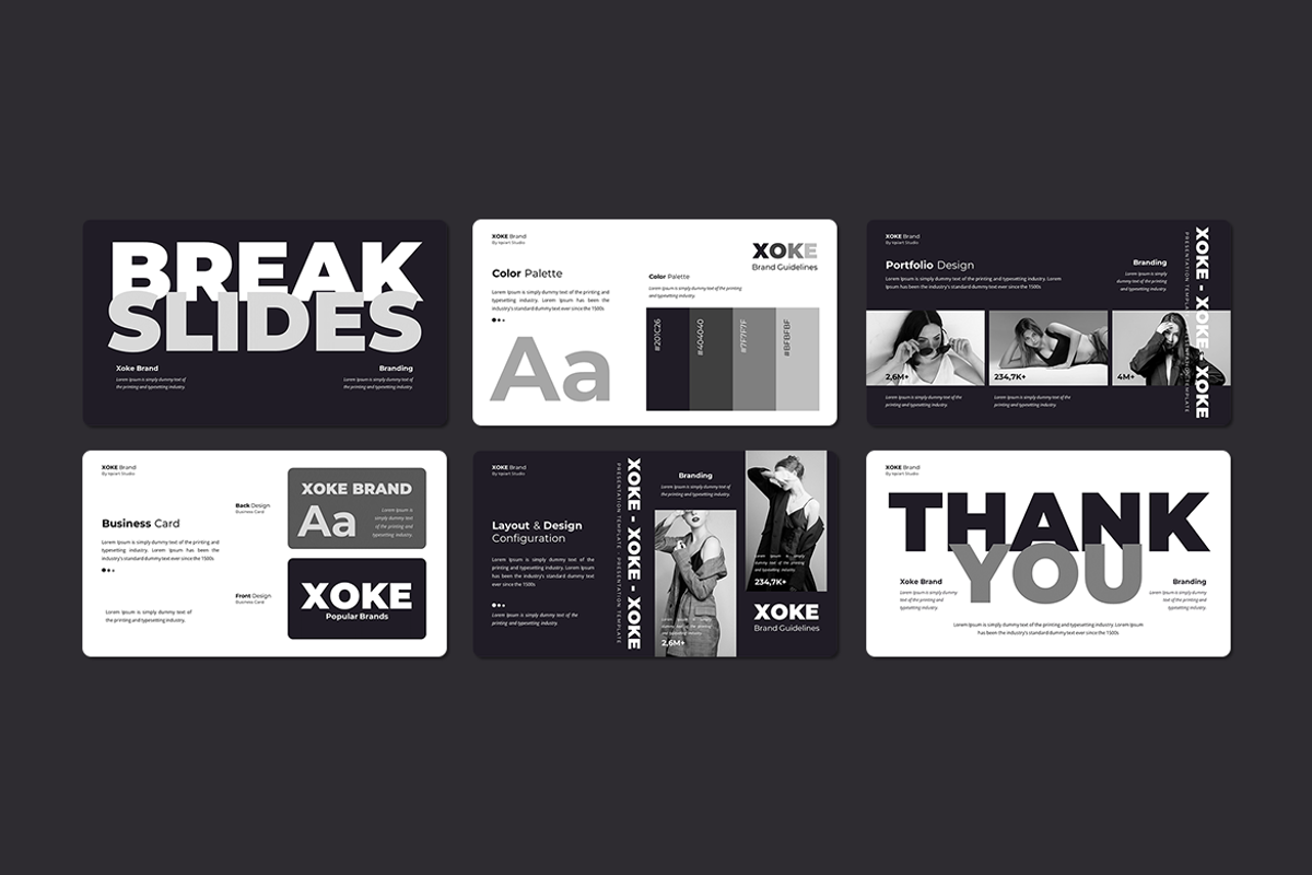 Xoke Brand Guidelines - Keynote, a Presentation Template by Iqsiart Studio (Photo 3 of 3)