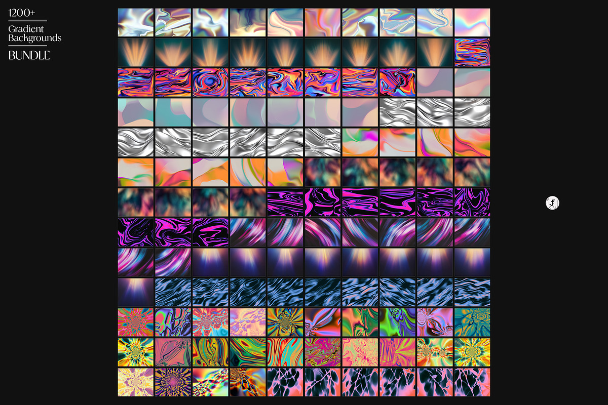 1200+ Gradient Backgrounds Bundle, a Background Graphic by Freezerondigital (Photo 4 of 27)