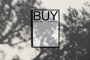 Outdoor Framed Poster Mockup