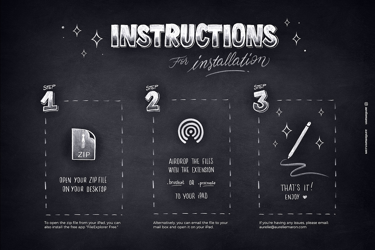 Chalk Lettering Toolkit – Procreate, a Brush Add-On by Aurelie Maron (Photo 3 of 8)
