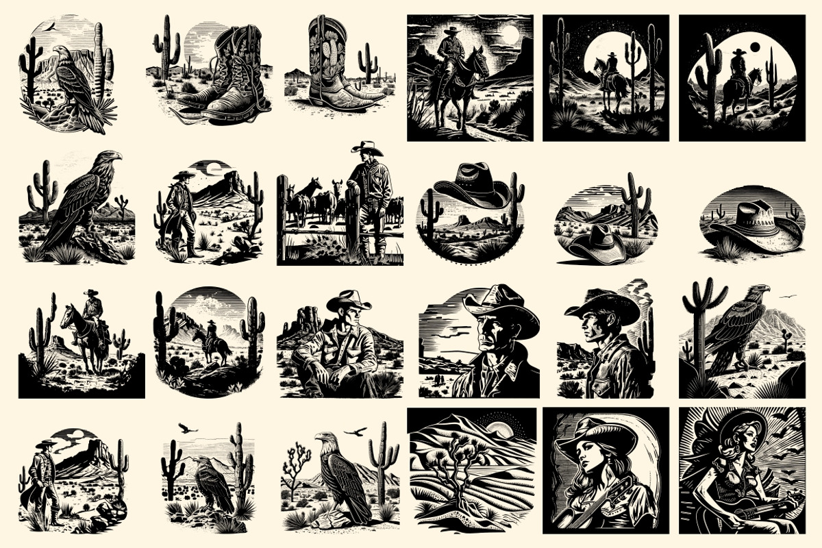 120 Western illustrations, an Illustration by Nocturnal Wolf (Photo 8 of 13)