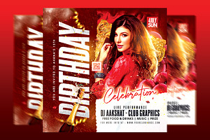 Birthday Flyer Template, a Templates & Theme by MithilaCreation