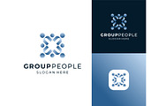 Abstract People Group Logo, a Branding & Logo Template by ika trisiana (Thumbnail 1 of 2)