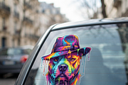 Colorful Pitbull Fedora Art, a Shirt Mockup by Vector Stall (Thumbnail 13 of 15)