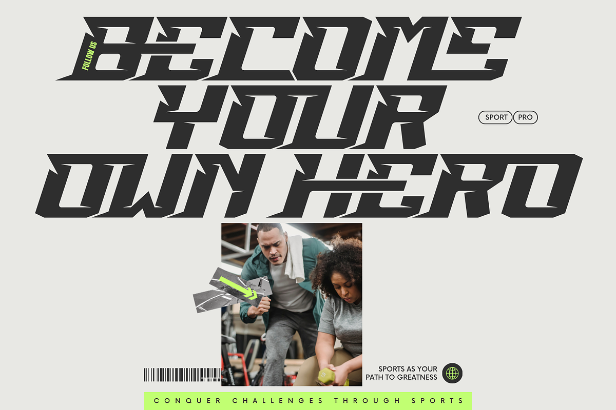 Thrive Sports Font, a Sans Serif Font by 177Studio (Photo 2 of 8)
