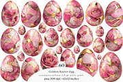 Golden easter egg clipart, an Illustration by SinaCreation (Thumbnail 1 of 11)