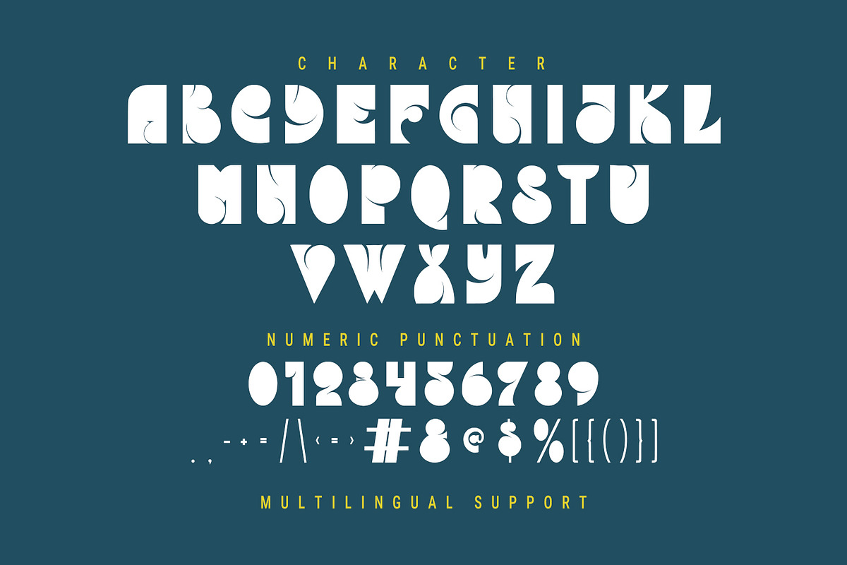 Apocent Experimental Display Font, a Symbol Font by Maulana Creative (Photo 4 of 7)