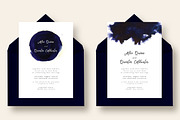Chic Indigo Ink Wedding Suite, an Invitation Template by Knotted Design (Thumbnail 4 of 6)