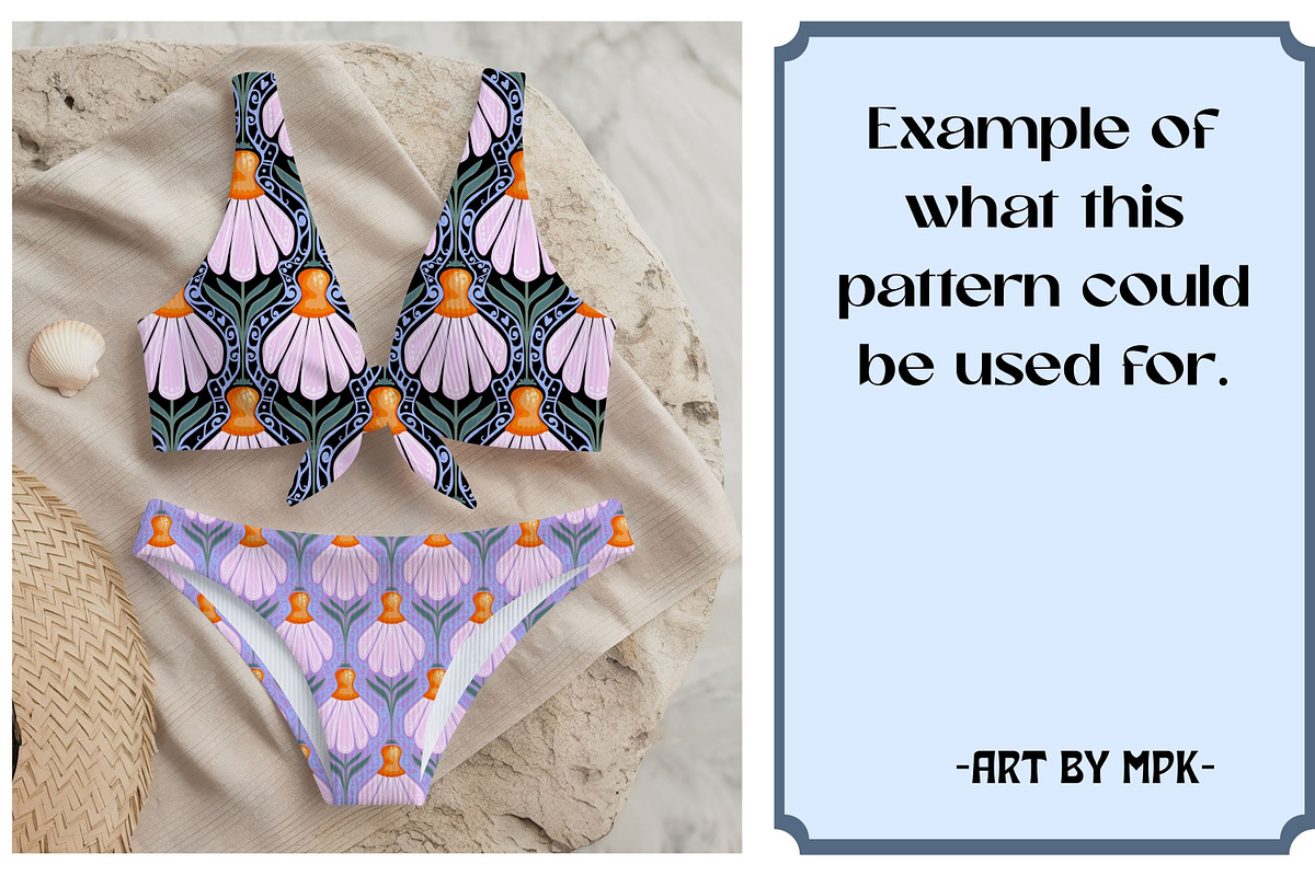 Stylized Daisies - Repeat Pattern, a Pattern Graphic by MissPerfectKaos (Photo 6 of 7)