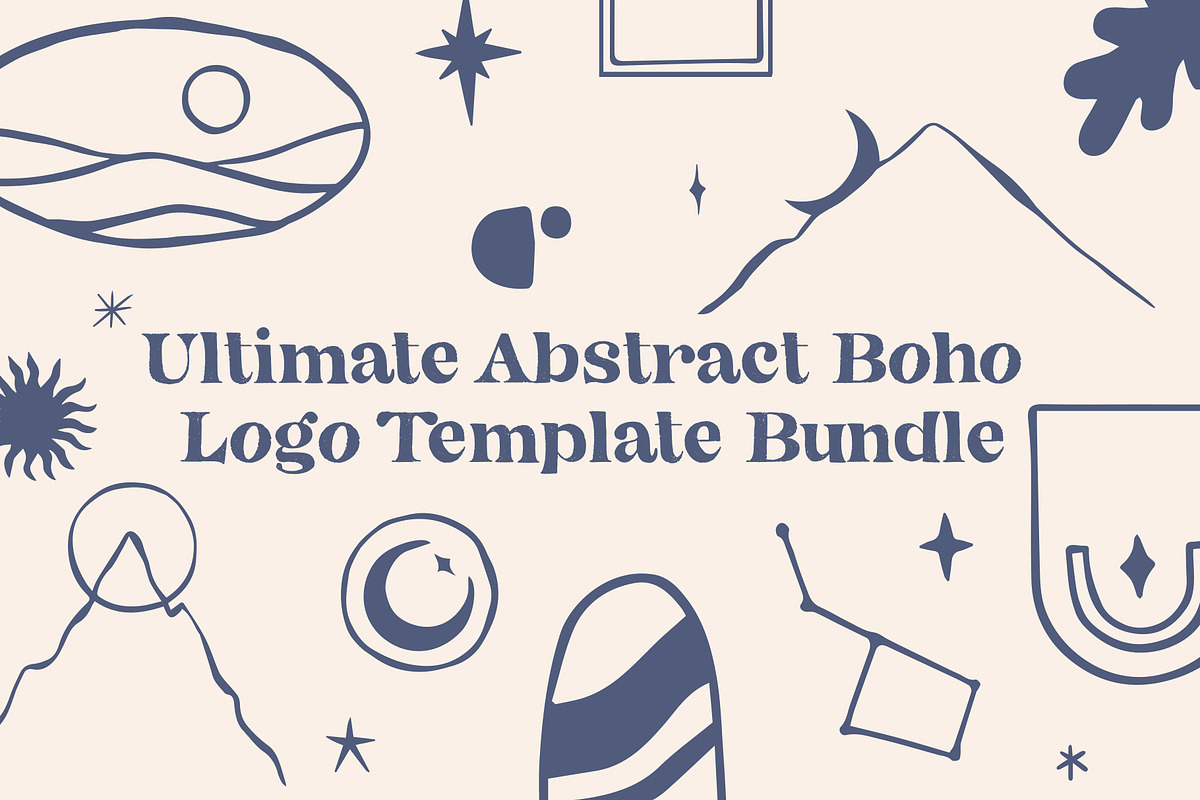 200+ Abstract Boho Logo Graphics, an Object Graphic by Sydney Paige (Photo 1 of 16)