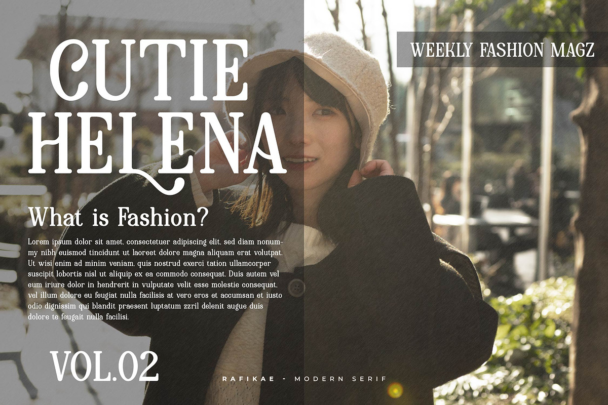 Rafikae | Modern Serif Font, a Serif Font by Denustudios (Photo 6 of 13)