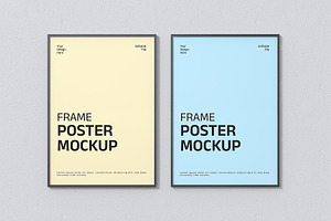 Interior Poster Frame Mockup, a Product Mockup by graphypix