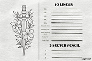 Procreate Tattoo Brushes, a Brush Add-On by svgocean (Thumbnail 4 of 7)