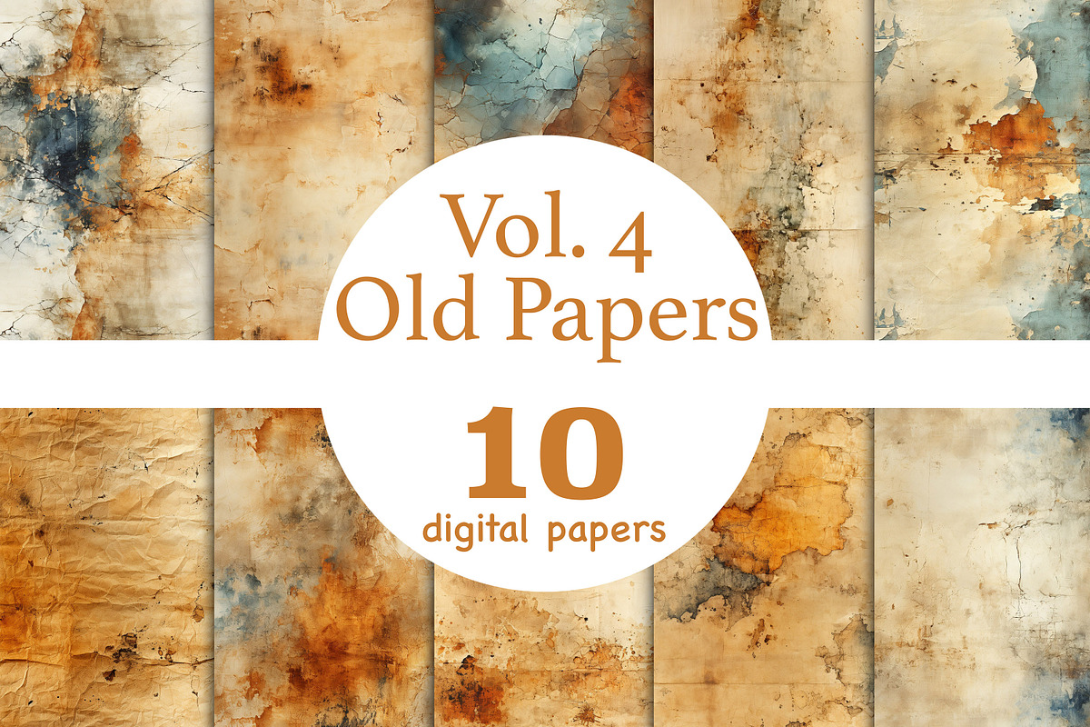 Old Paper Backgrounds | Vintage, a Pattern Graphic by GlamArtZhanna (Photo 1 of 3)